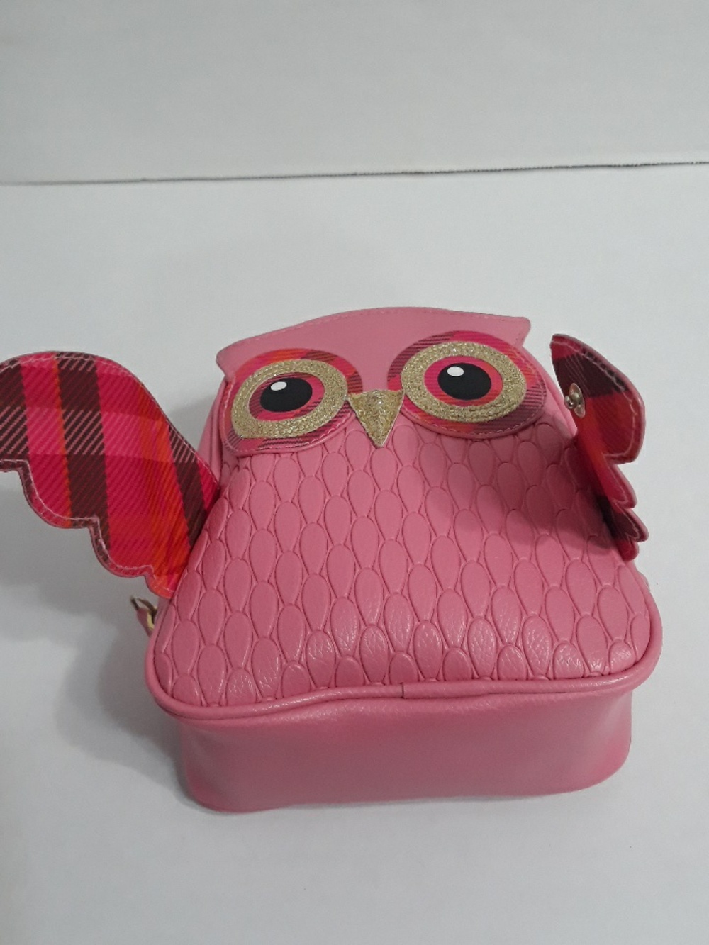Bath & Body Works Pink & Gold Owl Mini Cosmetic Bag *GUC* - Picture 4 of 7
